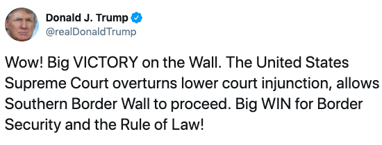 Bildkälla: Twitter/realDonaldTrump Bildkälla: Twitter/realDonaldTrump